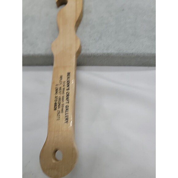 Vintage 1978 Push & Pull Handy Kitchen Oven Tool Solid Wood Advertising - Picture 5 of 9